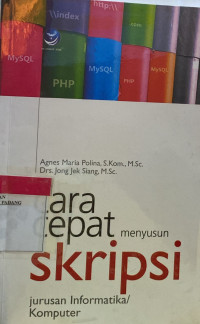 Cara cepat menyusun skripsi jurusan informatika komputer