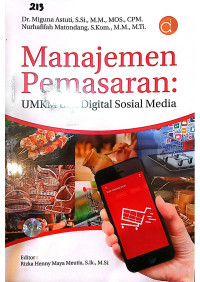 Manajemen Pemasaran; UMKM dan Digital Sosial Media