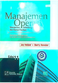 Manajemen operasi ; Manajemen keberlangsungan dan rantai pasokan.