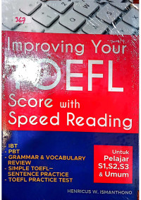 Image of Improving Your Toefl Score With Speed Reading