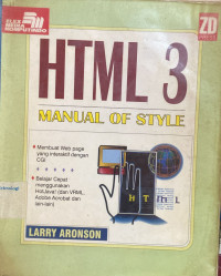 Image of HTML 3  ; Manual Of Style