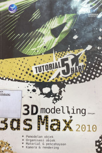 Image of Tutorial 5 hari membuat 3D modelling dengan 3ds Max 2010