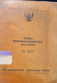 Pedoman Perencanaan Bangunan Baja Untuk Gedung