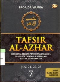 Image of Tafsir Al-AZHAR Juz 21,22,23 (jil 7)