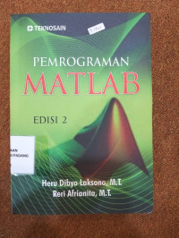 Image of Pemrograman Matlab