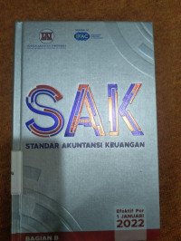 Image of Standar Akuntansi Keuangan Bagian B efektif per 1 Januari 2022