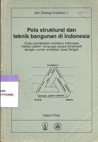 Pola Struktural dan Teknik Bangunan di Indonesia Melalui Pattern Language Secara Konstruktif Dengan Contoh Arsitektur Jawa Tengah.