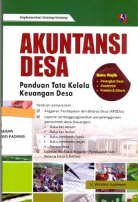 Akuntansi Desa: panduan tata kelola keuangan desa