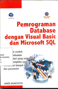 Pemrograman Database dengan visual Basic dan Microsoft SQL