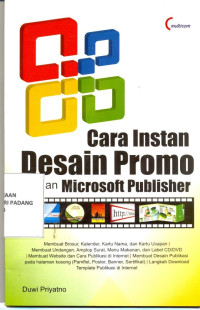 Cara Instan Desain Promo dengan microsoft Publisher