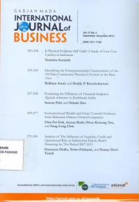 Gadjah Mada International Journal of Business