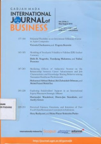 Gadjah Mada International Journal of Business