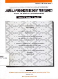 Journal of Indonesian economy and Business: Jurnal Ekonomi dan Bisnis Indonesia