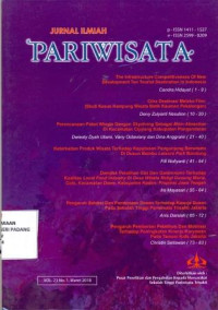 Jurnal Ilmiah Pariwisata