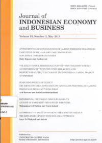 Image of Journal of Indonesian Economy and Business
