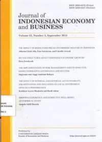 Journal of Indonesian Economy and Business