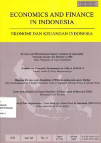 Economics and Finance in Indonesia