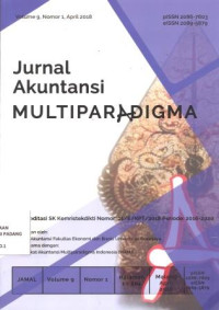 Image of Jurnal Akuntansi Multiparadigma