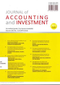 Image of Journal of Accounting and Investiment