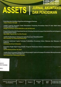 Image of Assets; Jurnal Akuntansi dan Pendidikan