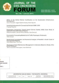 Journal of The Civil Engineering Forum