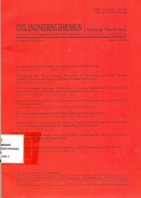 Image of Civil Engineering Dimension : Journal of civil engineering science application