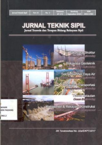 Jurnal Teknik Sipil; Jurnal Teoritis dan Terapan Bidang Rekayasa Sipil