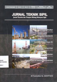 Jurnal Teknik Sipil; Jurnal Teoritis dan Terapan Bidang Rekayasa Sipil