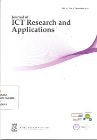 Image of Journal of ICT Reseacrh and Applications