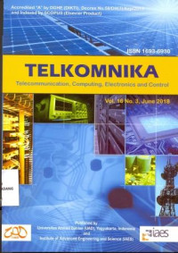 Telkomnika : Telecommunication, Computing, Electronics and Control