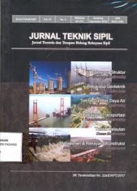 Jurnal Teknik Sipil : Jurnal Teoretis dan Terapan Bidang Rekayasa Sipil