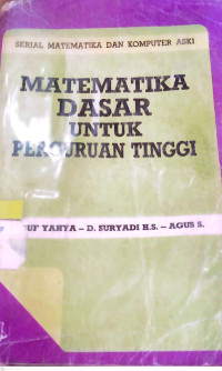 Image of Metematika Dasar Untuk Perguruan Tinggi
