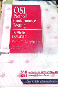 Image of OSI Protocol Conformance Testing : IS 9646 Explained
