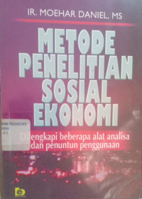 Image of Metode Penelitian Sosial Ekonomi : Dilengkapi Beberapa Alat