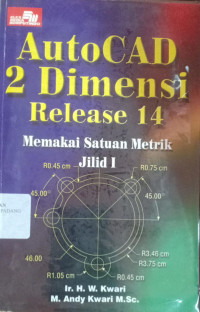 Image of Autocad 2 Dimensi Release 14 Memakai Satuan Metrik