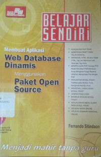 Image of Belajar Sendiri Membuat Aplikasi WEB Database Dinamis Menggunakan Paliot Open Server.