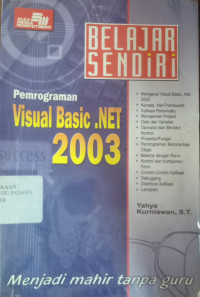 Image of Belajar Sendiri Pemograman Visual Basic Met.2003