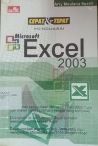 Image of Cepat dan Tepat Menguasai Microsoft Excel 2003