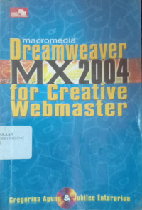 Image of Macromedia Dreamweaver MX 2004 For Creative Webmaster.
