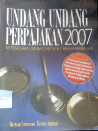 Image of Undang-undang Perpajakan 2007