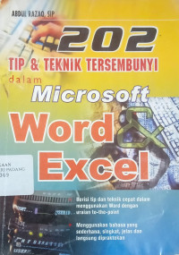 Image of 202 Tip dan Teknik Tersembunyi dalam Microsoft Word dan Excel.