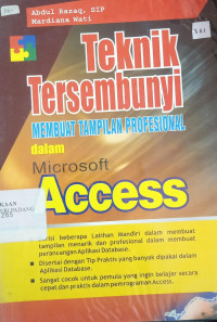 Teknik Tersembunyi Membuat Tampilan Profesional Dalam Microsoft Access