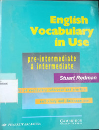 Image of English Vocabulary In Use: Pre-Intermediate and Intermediate