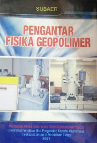 Image of Pengantar Fisika Geopolimer