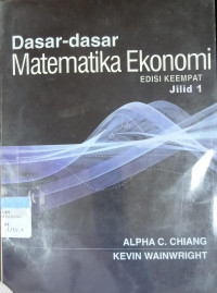 Dasar-Dasar Matematika Ekonomi