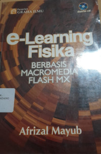 E-learning fisika berbasis macromedia Flash mx