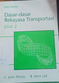 Dasar dasar rekayasa transportasi