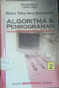 Image of Algoritma dan pemrograman dalam bahasa pascal dan c