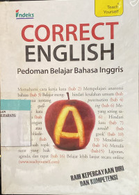 Image of Correct English : Pedoman Belajar Bahasa Inggris