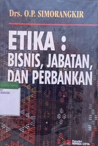 Etika Bisnis, Jabatan dan perbankan